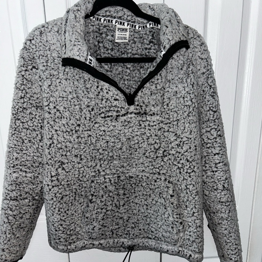 PINK sherpa 1/4 zip
